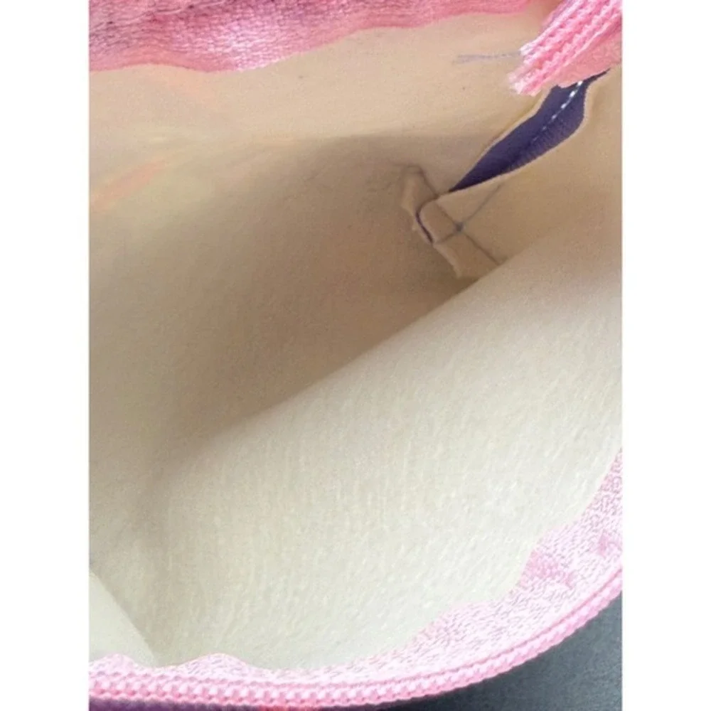 Coin Purse‎ Pouch Wallet Lavender Cherry Blossom Keychain Charm